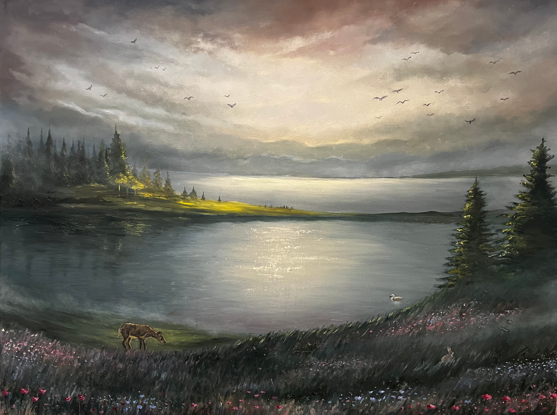 The Lake at Last Light by Rachel Chriqui