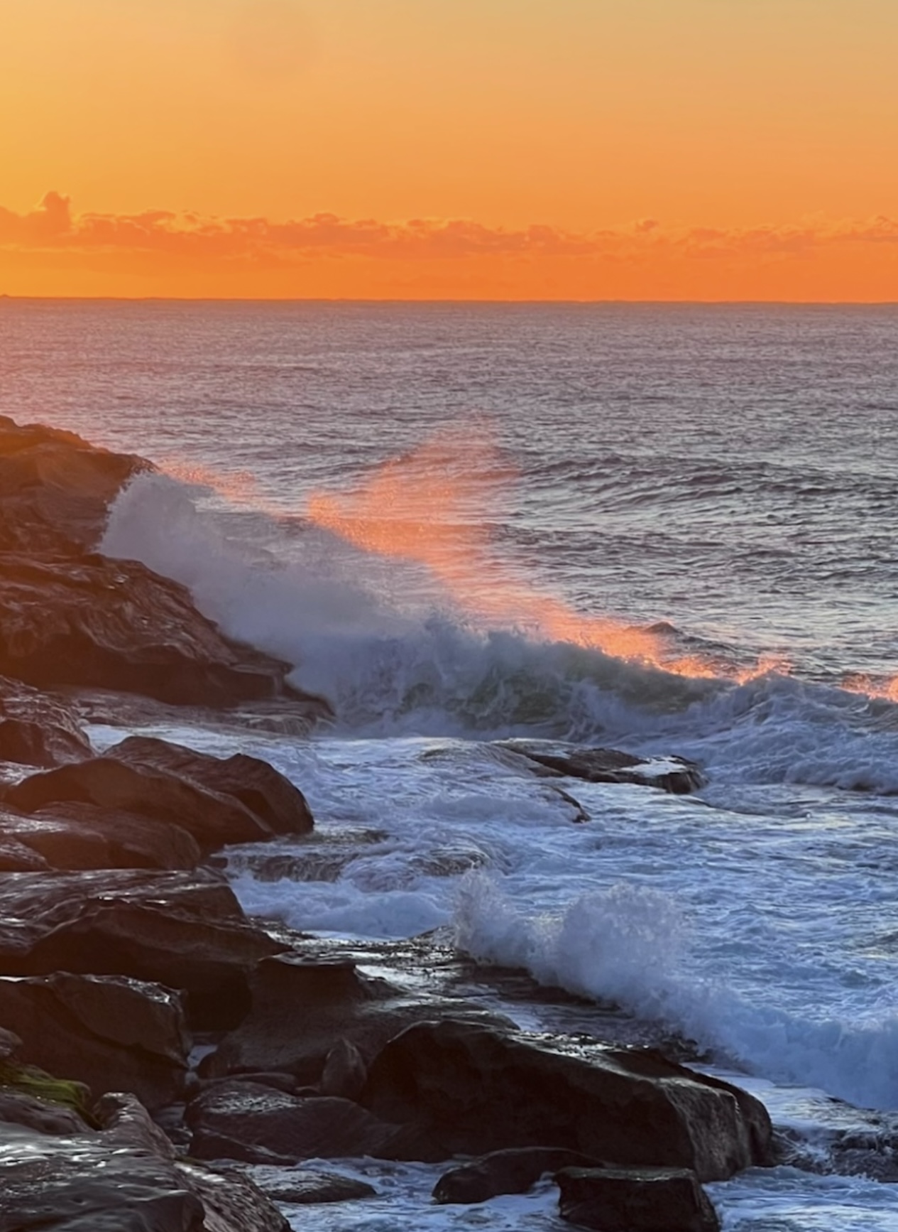 Sunrise, Rocks by Rachel Chriqui